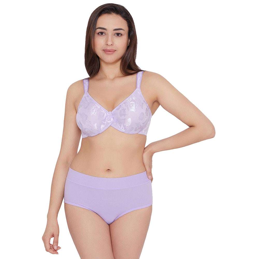 Balancing Act High Waist Full Coverage Everyday Wear Full Brief Panty - Purple