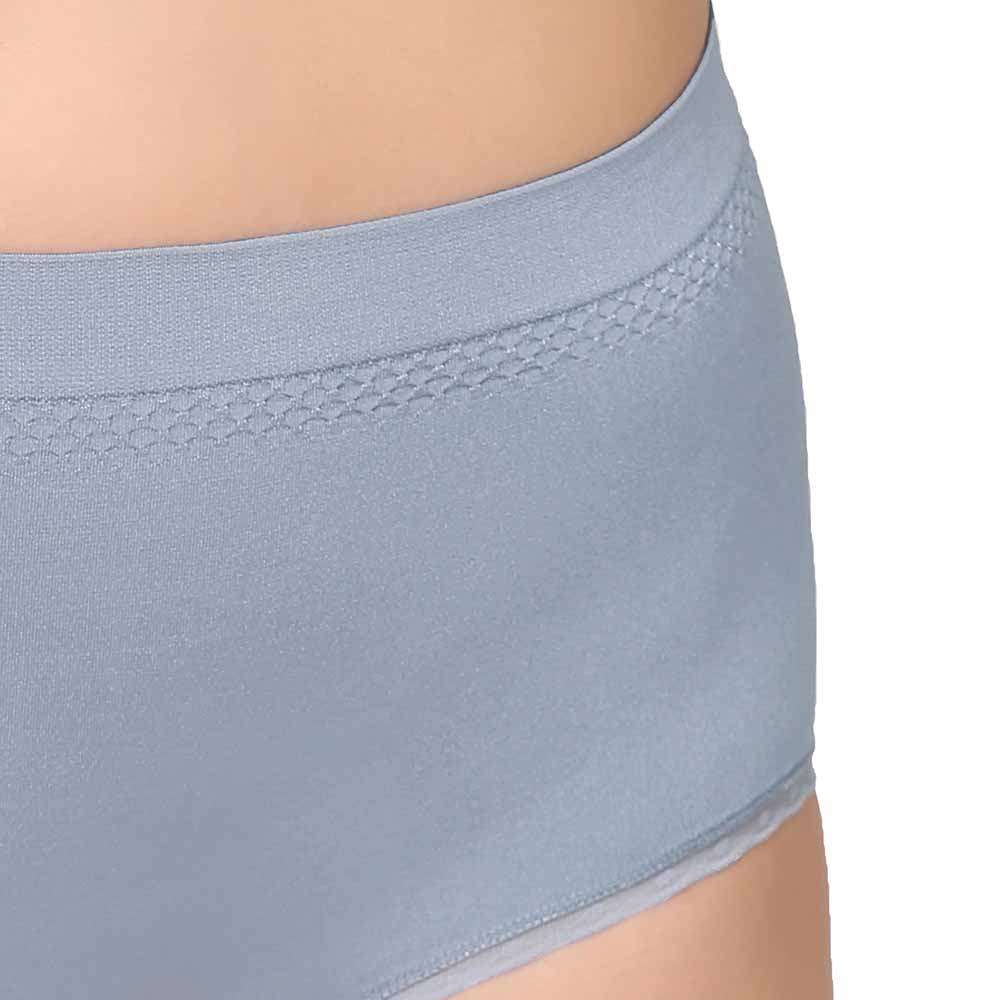 B-Smooth High Waist Full Coverage Everyday Wear Brief Panty - Light Indigo