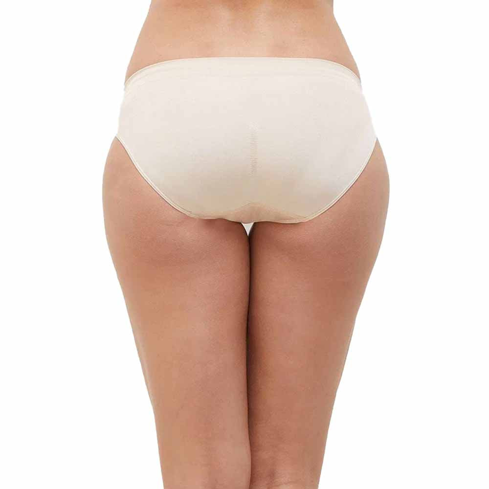 B-Smooth Low Waist Medium Coverage Everyday Wear Seamless Bikini Panty - Beige