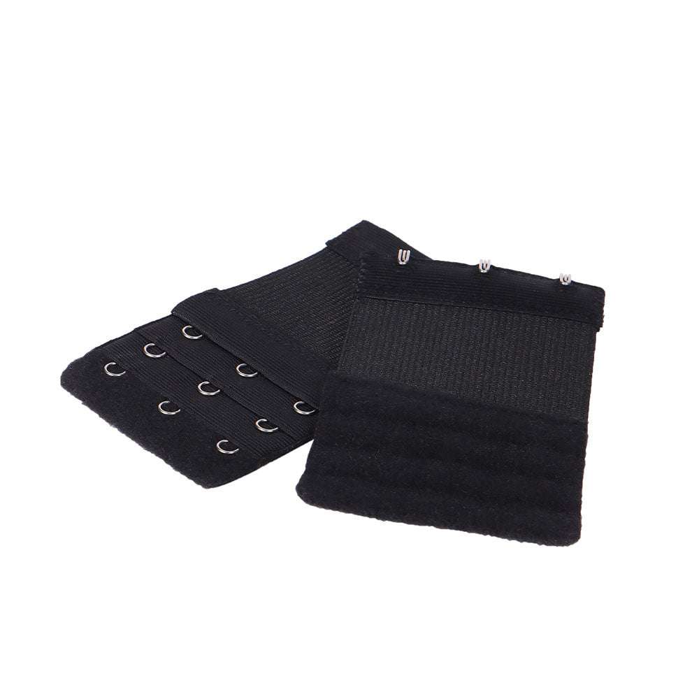 Bra Extender Lightweight 3 Hook Soft and comfortable 3 Hook & Eye Elastic Bra Extender - Black