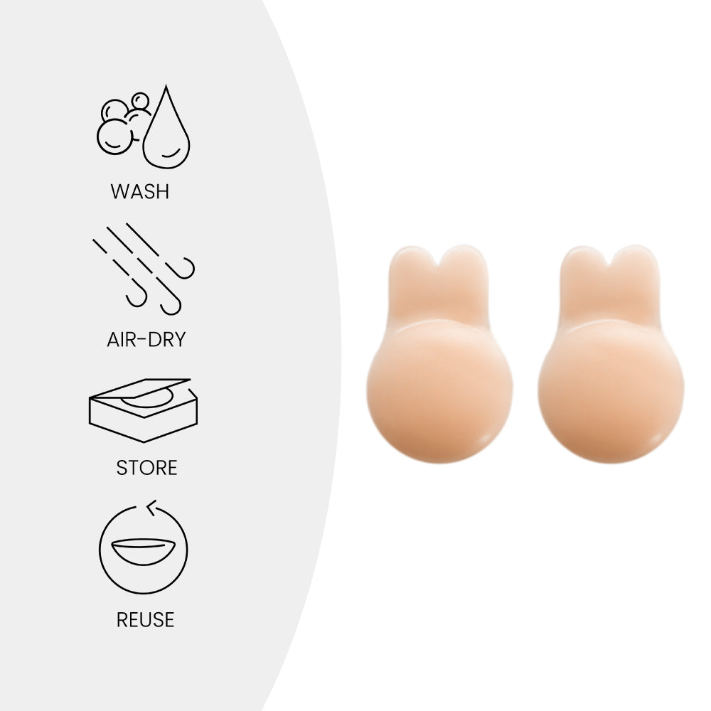 Bunny-Silicone Nipple pasties-Nude