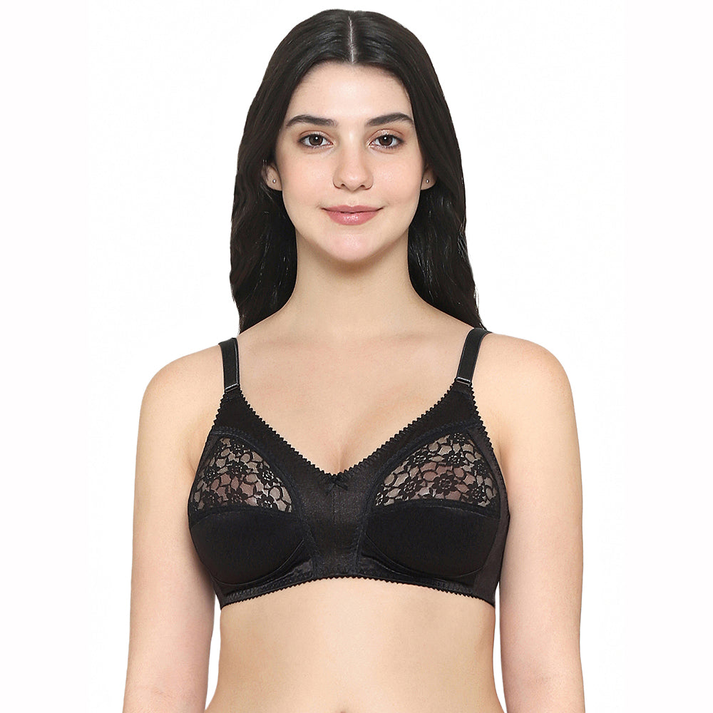 Audrey Non Padded Non Wired Full Cup Plus Size Pack of 2 Full Support Bra