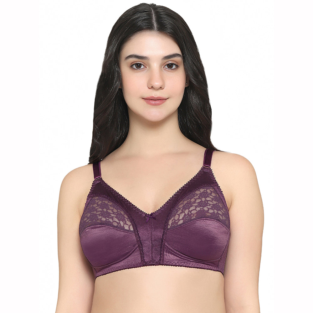 Audrey Non Padded Non Wired Full Cup Plus Size Pack of 2 Full Support Bra