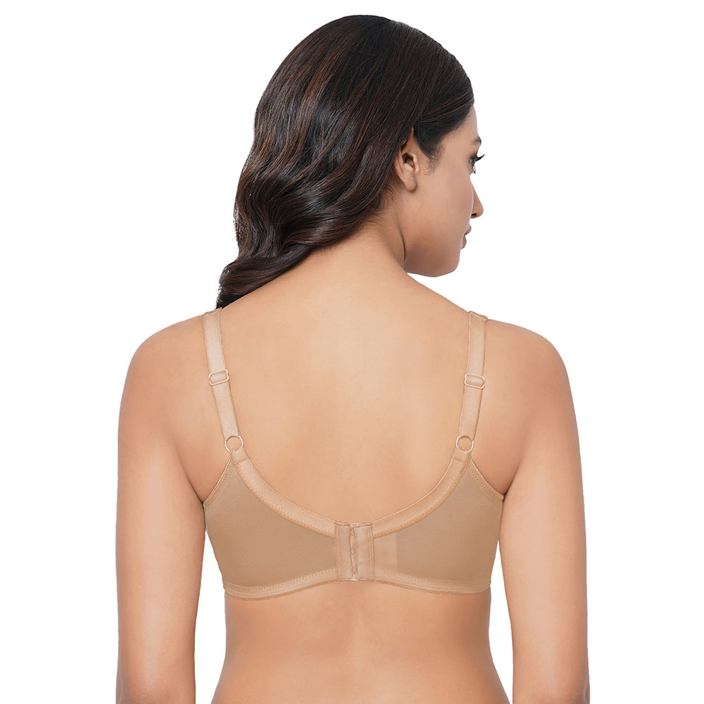 Pixie 2.0 Non Padded Non-Wired Full Cup Everyday Wear Plus Size Full Support Minimizer Bra - Beige