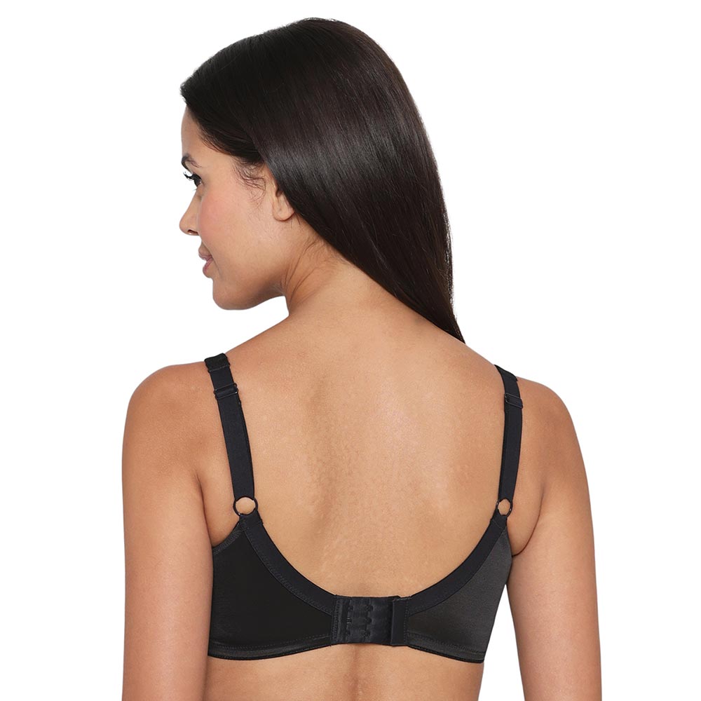 Pixie 2.0 Non Padded Non-Wired Full Cup Everyday Wear Plus Size Full Support Minimizer Bra - Black