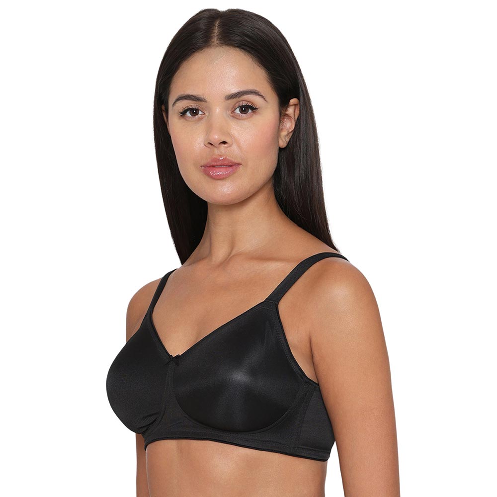 Pixie 2.0 Non Padded Non-Wired Full Cup Everyday Wear Plus Size Full Support Minimizer Bra - Black