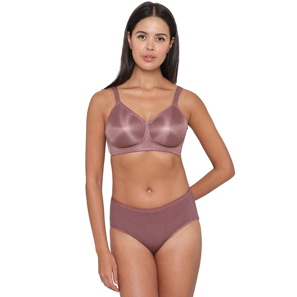 Pixie 2.0 Non Padded Non-Wired Full Cup Everyday Wear Plus Size Full Support Minimizer Bra - Brown