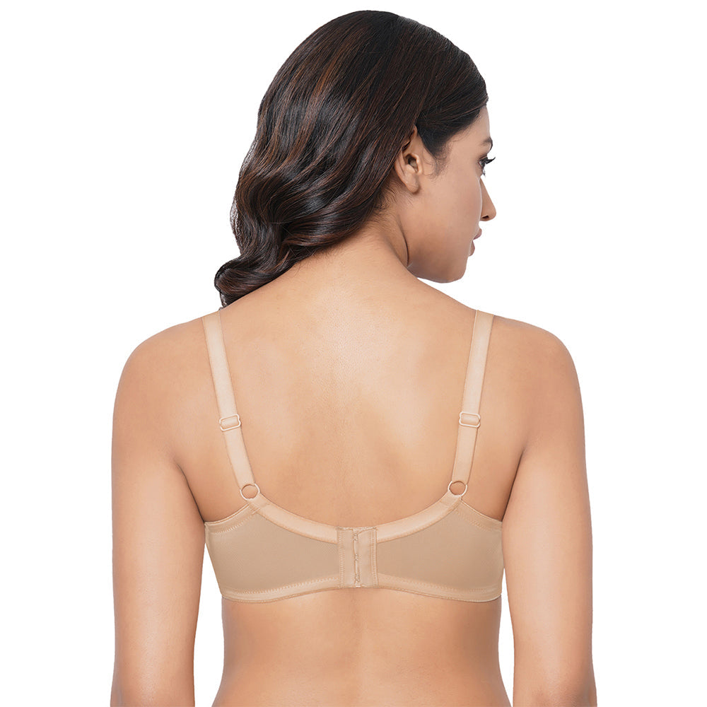 Pixie 2.0 Non Padded Wired Full Cup Everyday Wear Plus Size Full Support Minimizer Bra - Beige