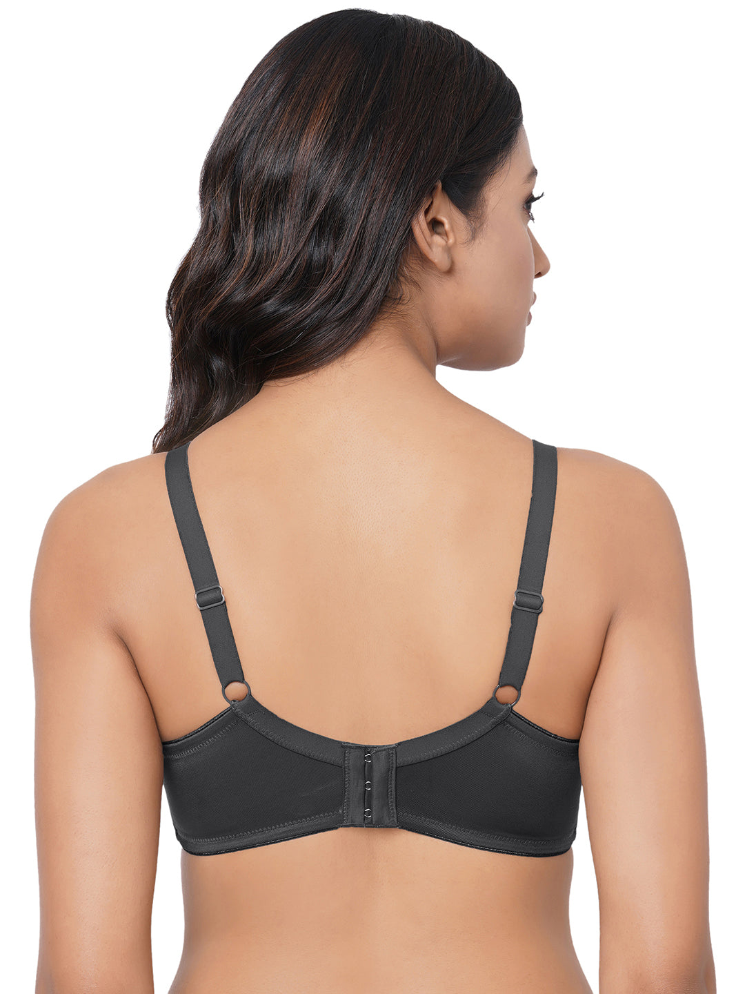 Pixie 2.0 Non Padded Wired Full Cup Everyday Wear Plus Size Full Support Minimizer Bra - Black