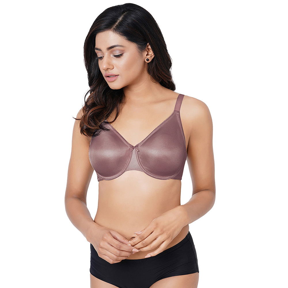 Pixie 2.0 Non Padded Wired Full Cup Everyday Wear Plus Size Full Support Minimizer Bra - Brown