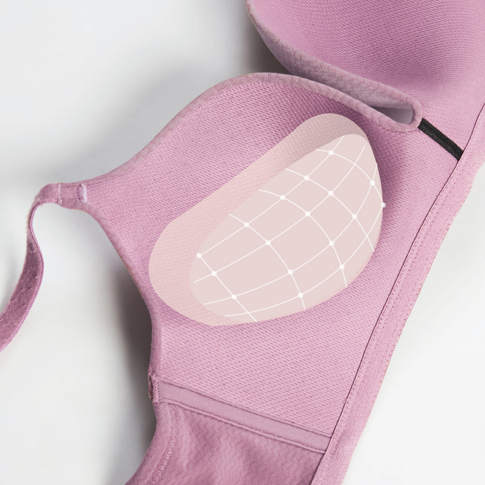 Women’s-Dreamy-Curve- Padded Non-wired 3/4th-Cup Everyday wear Push-up-Bra-Pink