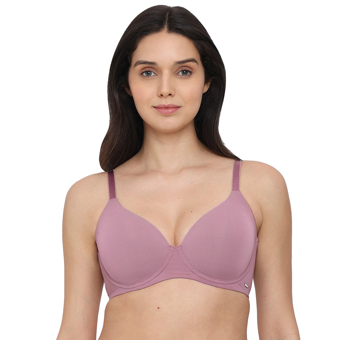 Cool Comfort Padded Wired Full Cup Everyday Wear T-shirt Bra -Pink