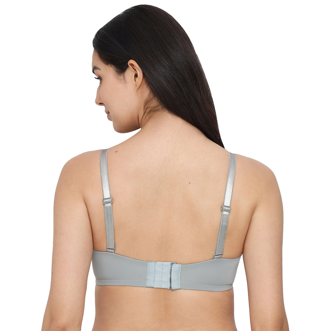 Cool Comfort Padded Wired Full Cup Everyday Wear T-shirt Bra -Grey