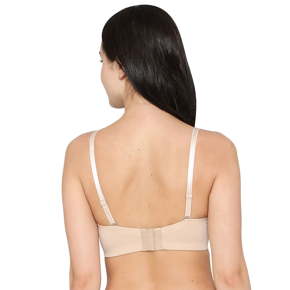 Wacoal Women’s Lift Up Padded Non-wired Half Cup Everyday Wear Push-up Strapless Bra-Beige
