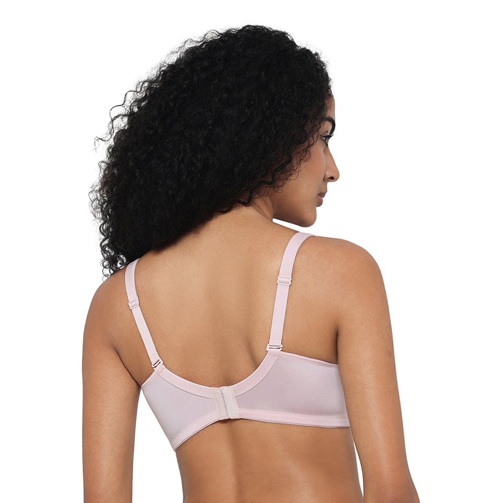 Curvy Confidence Non-Padded Non-Wired Full Cup Plus Size Minimizer Bra - Beige