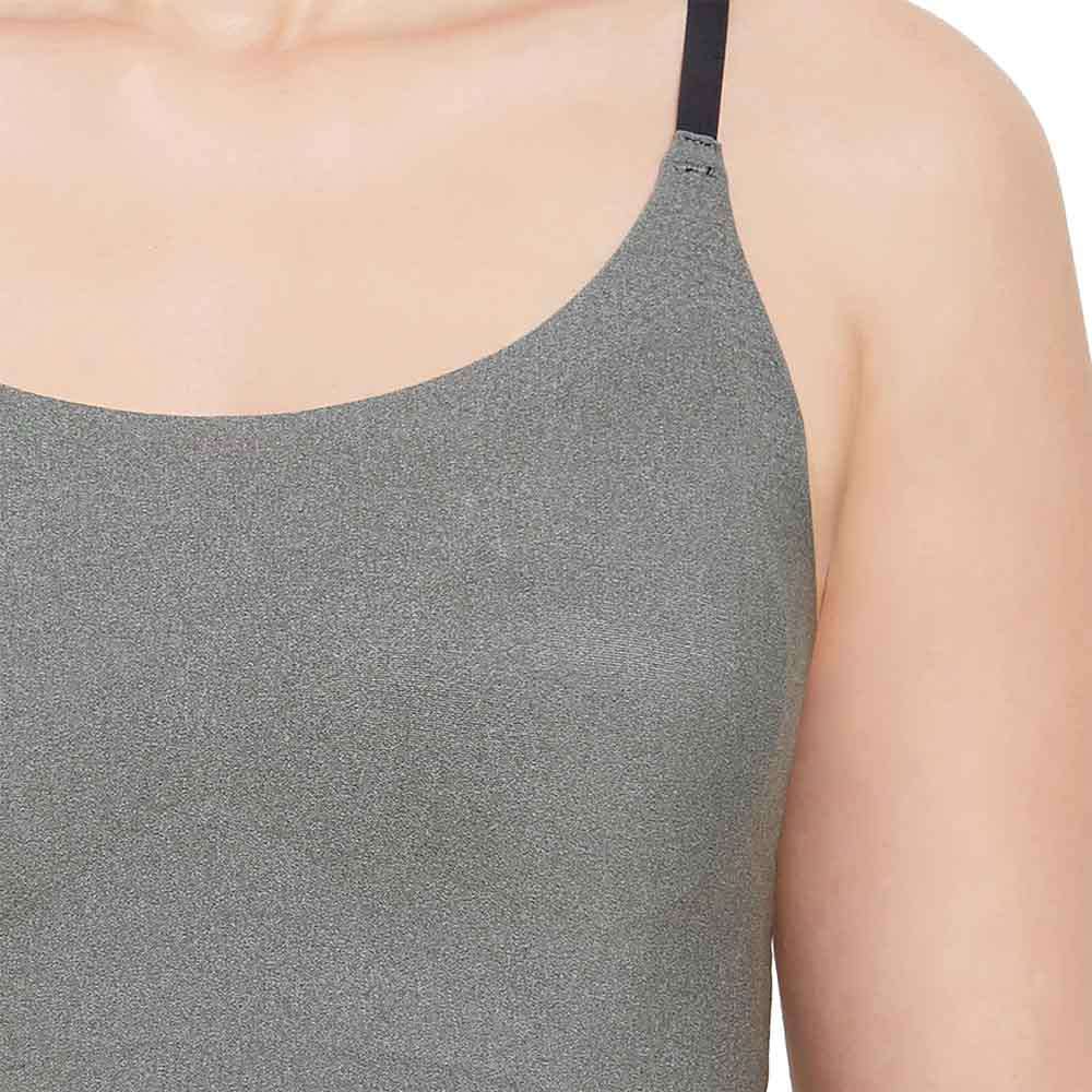 Gococi Padded Non-wired Full Cup Everyday Wear Full coverage T-Shirt Bra - Grey