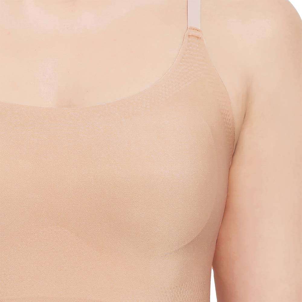 Gococi Padded Non-wired Full Cup Everyday Wear Full coverage T-Shirt Bra - Beige