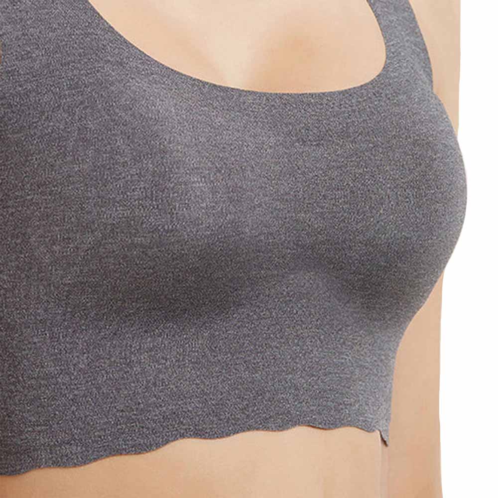 Gococi Padded Non-wired Full Cup Everyday Wear Full coverage T-Shirt Bra - Grey
