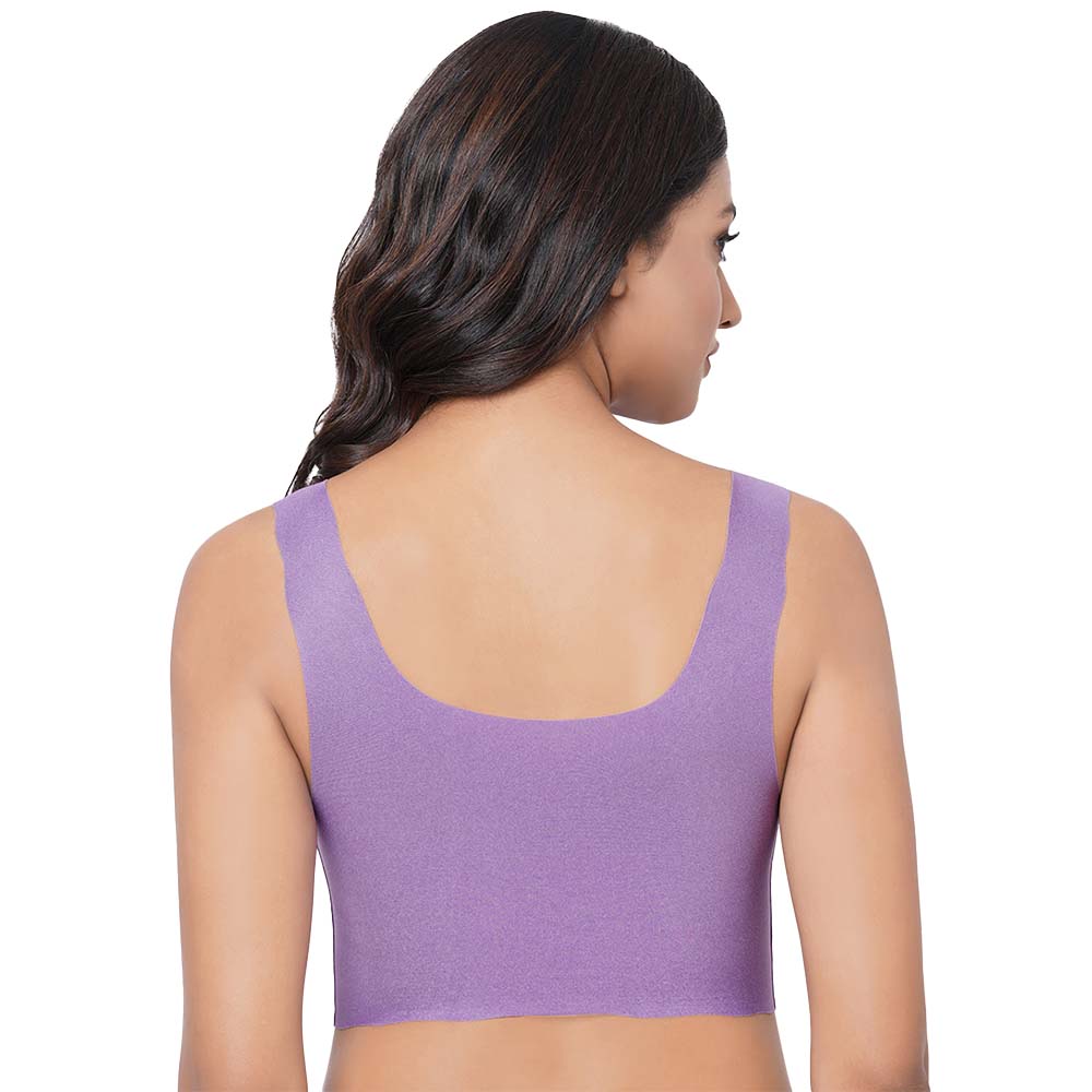 Gococi Padded Non-wired Full Cup Everyday Wear Full coverage T-Shirt Bra - Purple