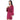 Wacoal Women’s Long Sleeve Knee Length Shiny Finish Bridal Wear Satin Robe-Burgandy