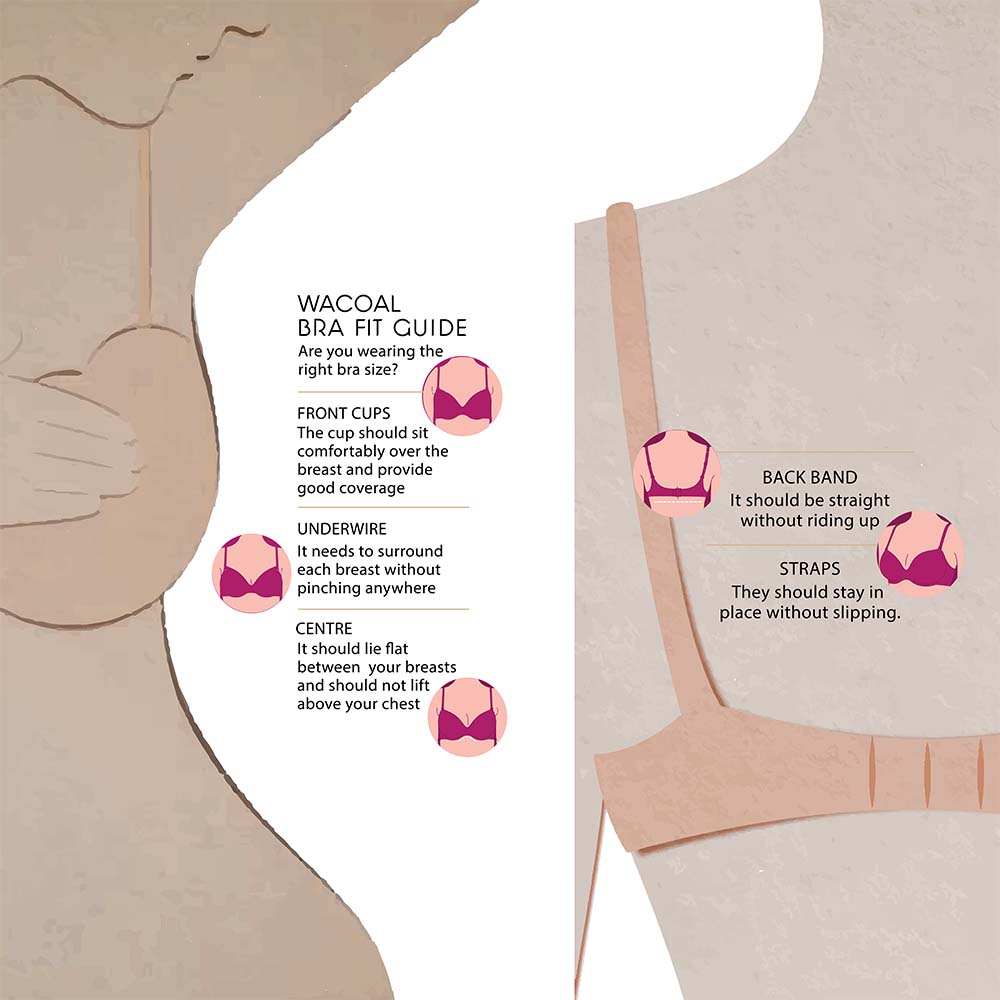 Ecozen Padded Non-wired 3/4th Cup Everyday Wear Push-up Bra - Light Pink