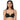 Zephyr Padded Non Wired 3/4Th Cup Push-Up Lacy Plunge Bra - Black