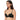 Zephyr Padded Non Wired 3/4Th Cup Push-Up Lacy Plunge Bra - Black