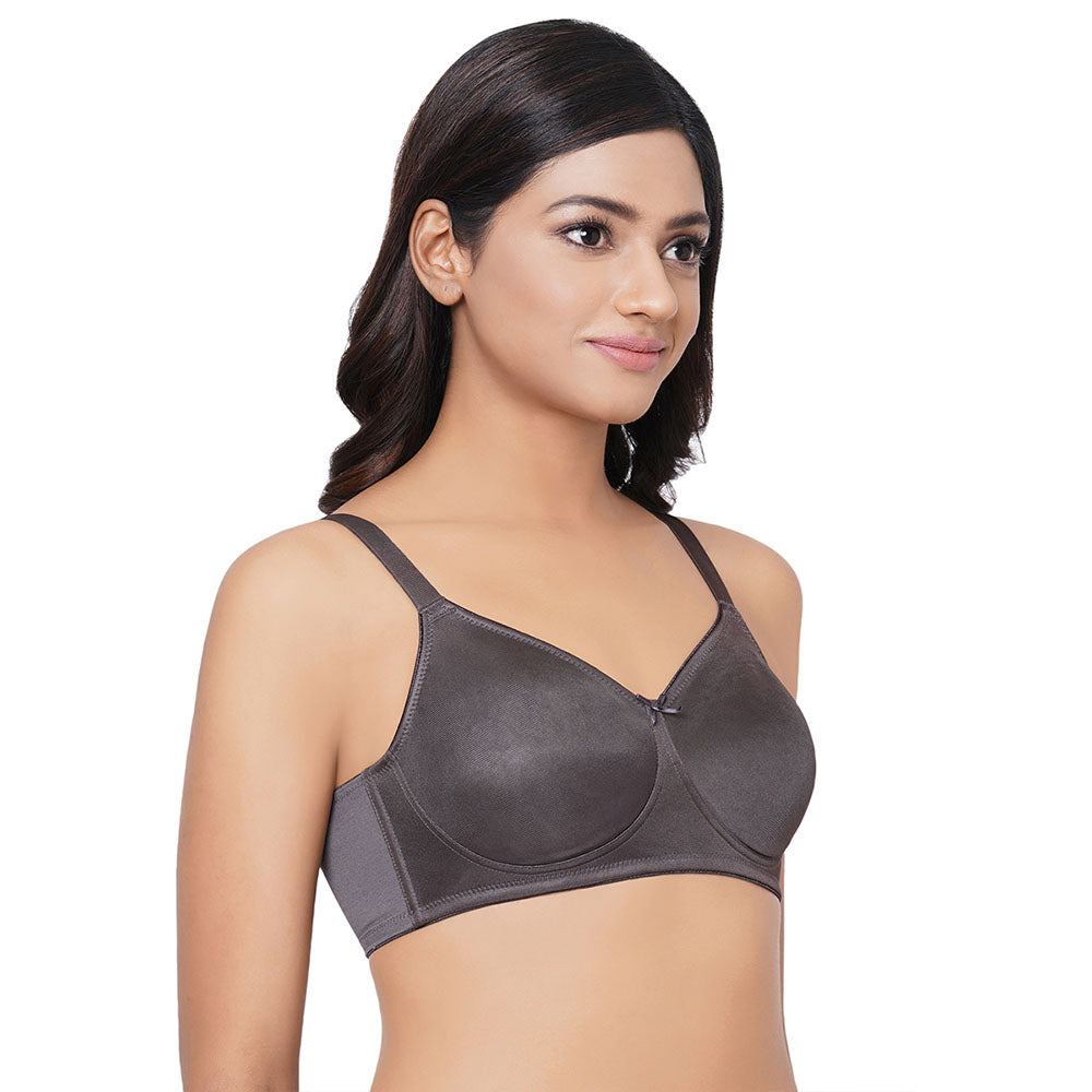 Pixie Non Padded Non Wired Full Cup Everyday Wear Plus Size Full Support Minimizer Bra - Dark Grey