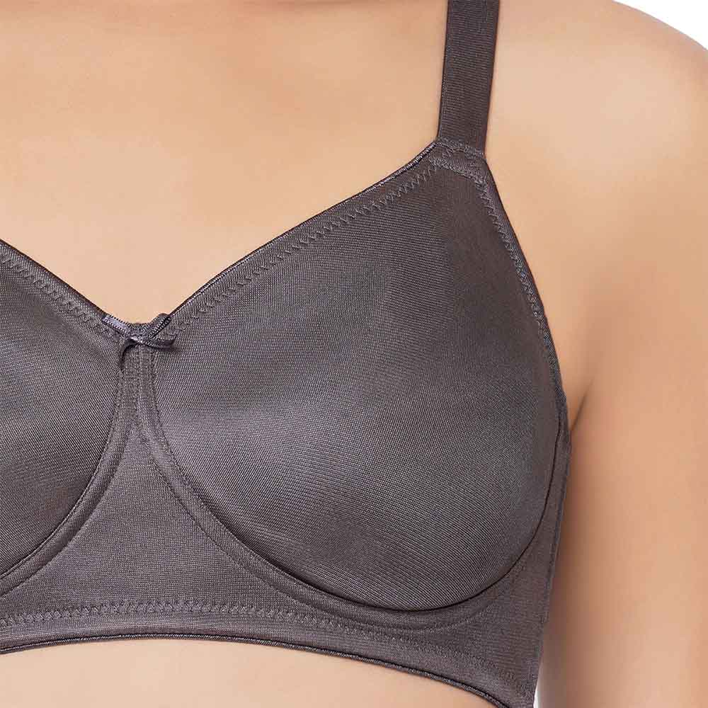 Pixie Non Padded Non Wired Full Cup Everyday Wear Plus Size Full Support Minimizer Bra - Dark Grey