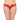 Gaia Low Waist  Medium Coverage Bridal Wear Lace Bikini Panty - Red