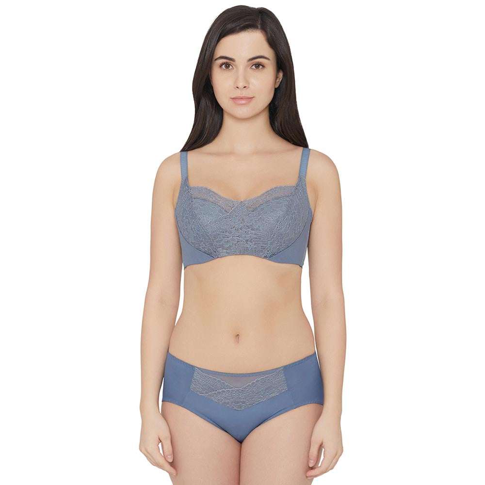 Moselle Mid Waist Medium Coverage Everyday Wear Midi Panty - Blue