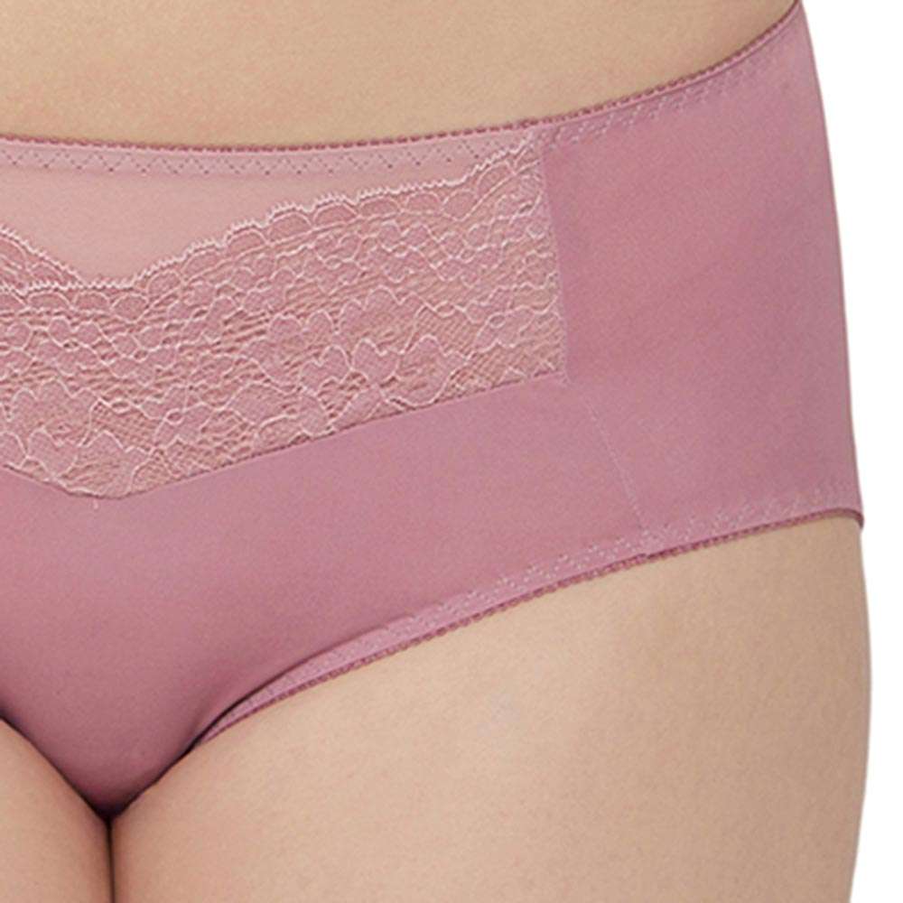 Moselle Mid Waist Medium Coverage Everyday Wear Midi Panty - Purple