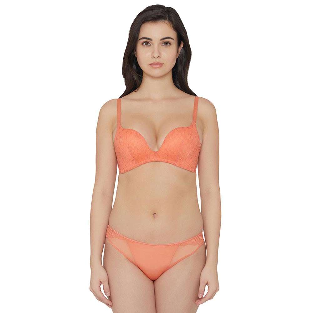 Zephyr Low Waist Medium Coverage Bridal Wear Bikini Panty - Coral