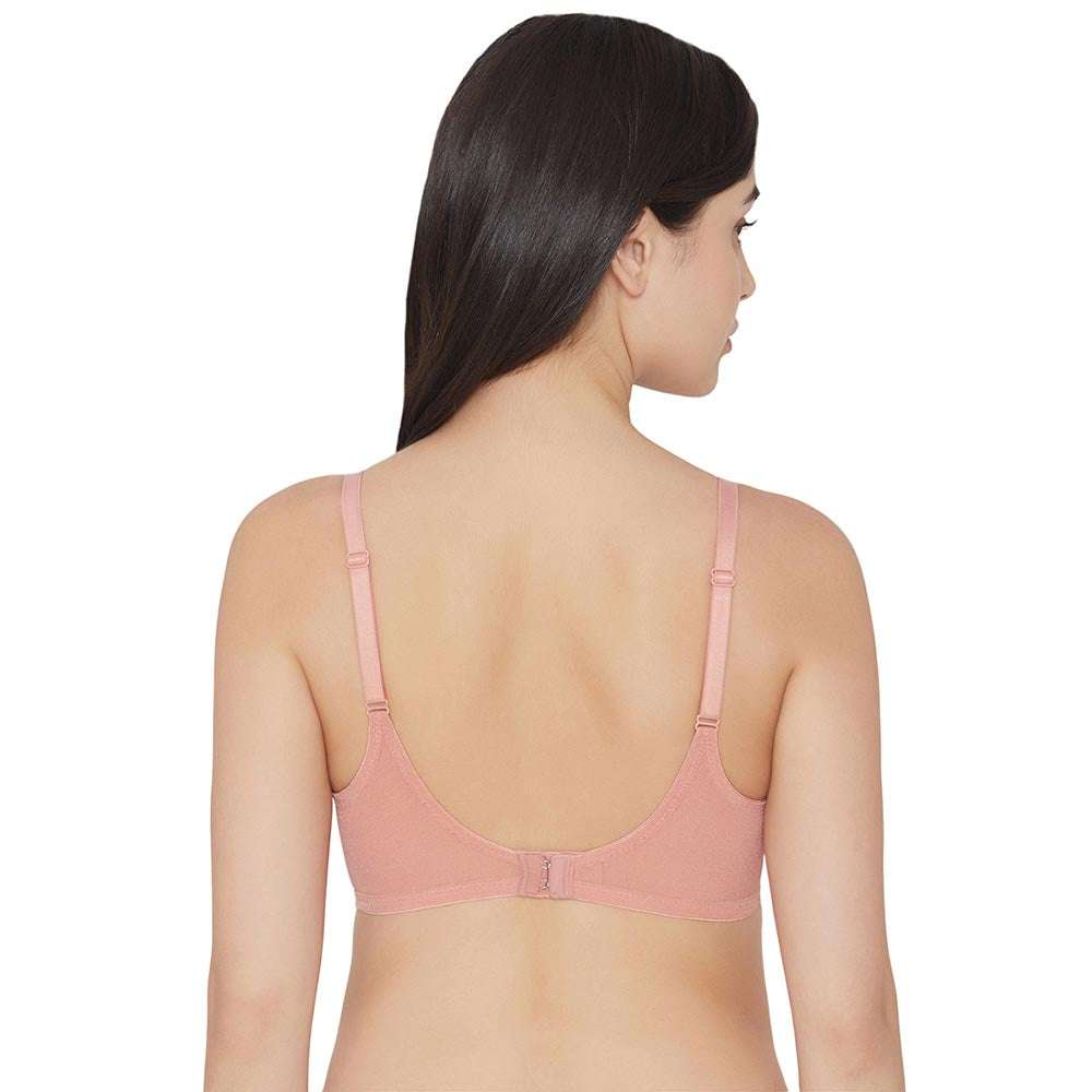 Forma Padded Wired  3/4th Cup Everyday Wear Medium coverage Lace Bra - Pink