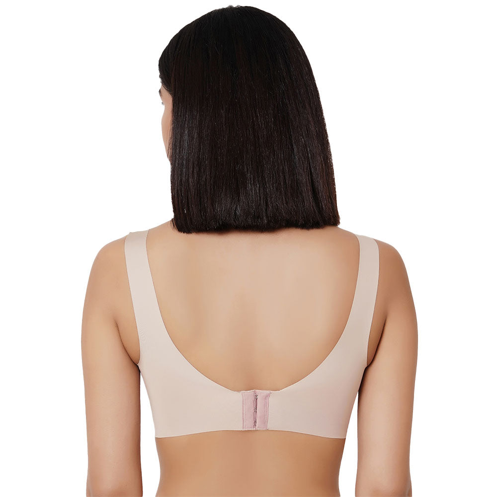 Aura Padded Non-wired 3/4th Cup Everyday Wear Full coverage Bra - Beige