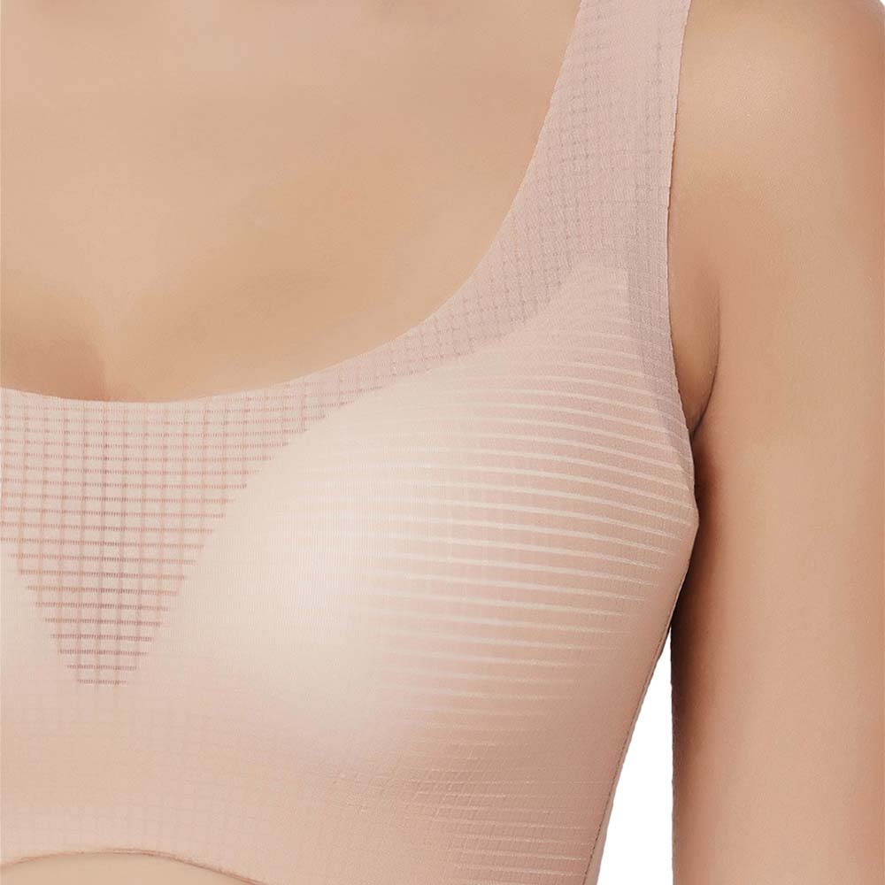 Aura Padded Non-wired 3/4th Cup Everyday Wear Full coverage Bra - Beige