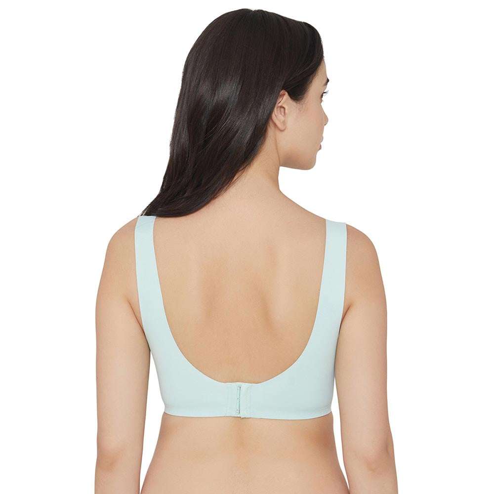 Aura Padded Non-wired 3/4th Cup Everyday Wear Full coverage Bra - Mint Green