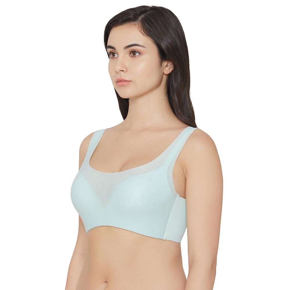 Aura Padded Non-wired 3/4th Cup Everyday Wear Full coverage Bra - Mint Green
