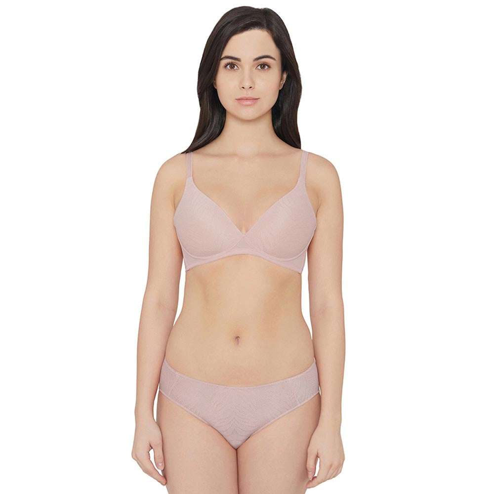 Mysa Mid Waist Medium Coverage Everyday Wear Hipster Panty - Beige