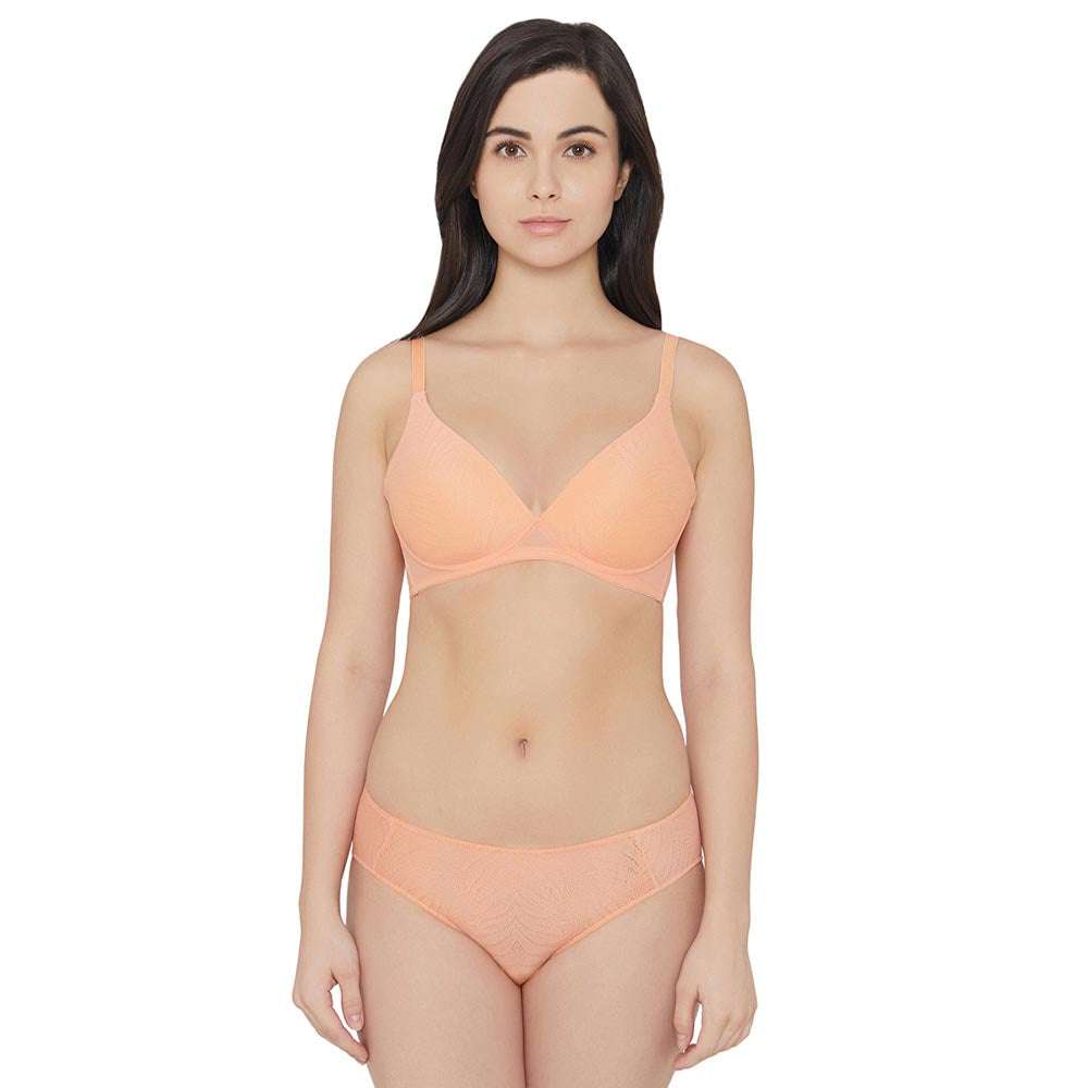Mysa Mid Waist Medium Coverage Everyday Wear Hipster Panty - Orange