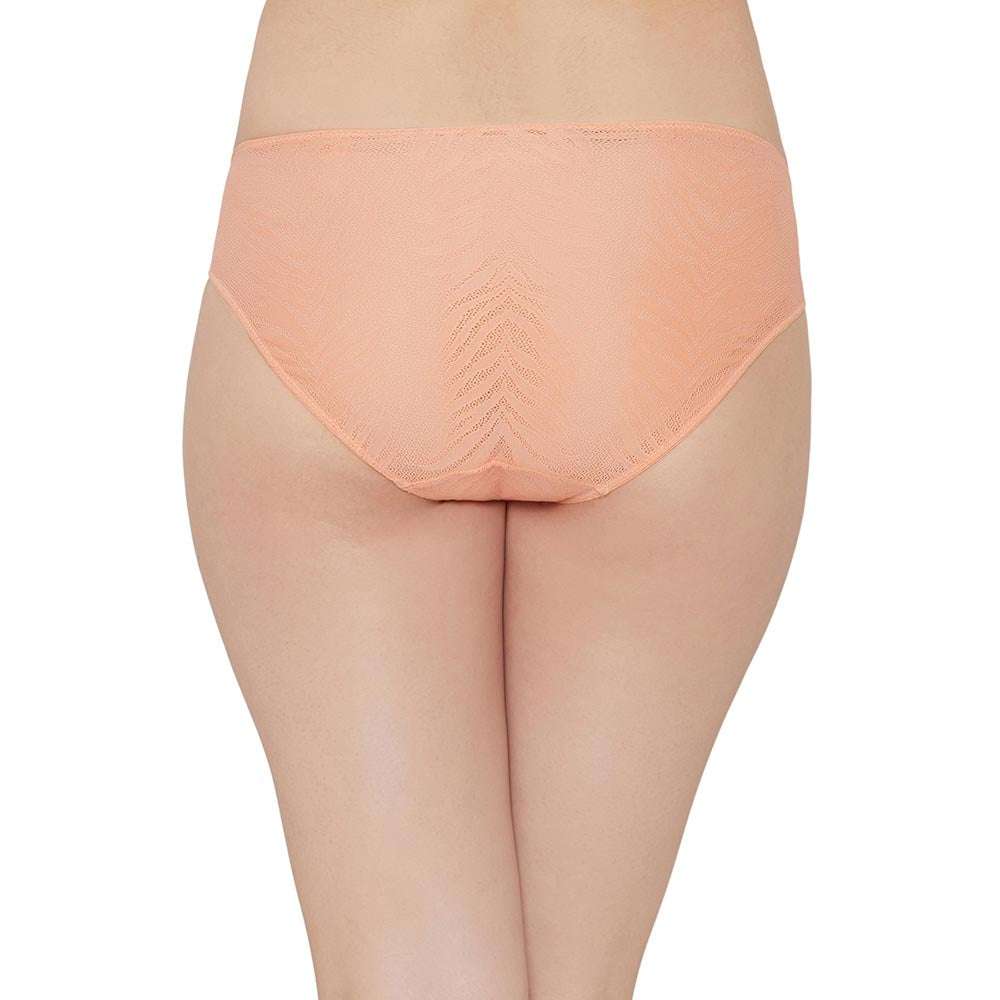 Mysa Mid Waist Medium Coverage Everyday Wear Hipster Panty - Orange