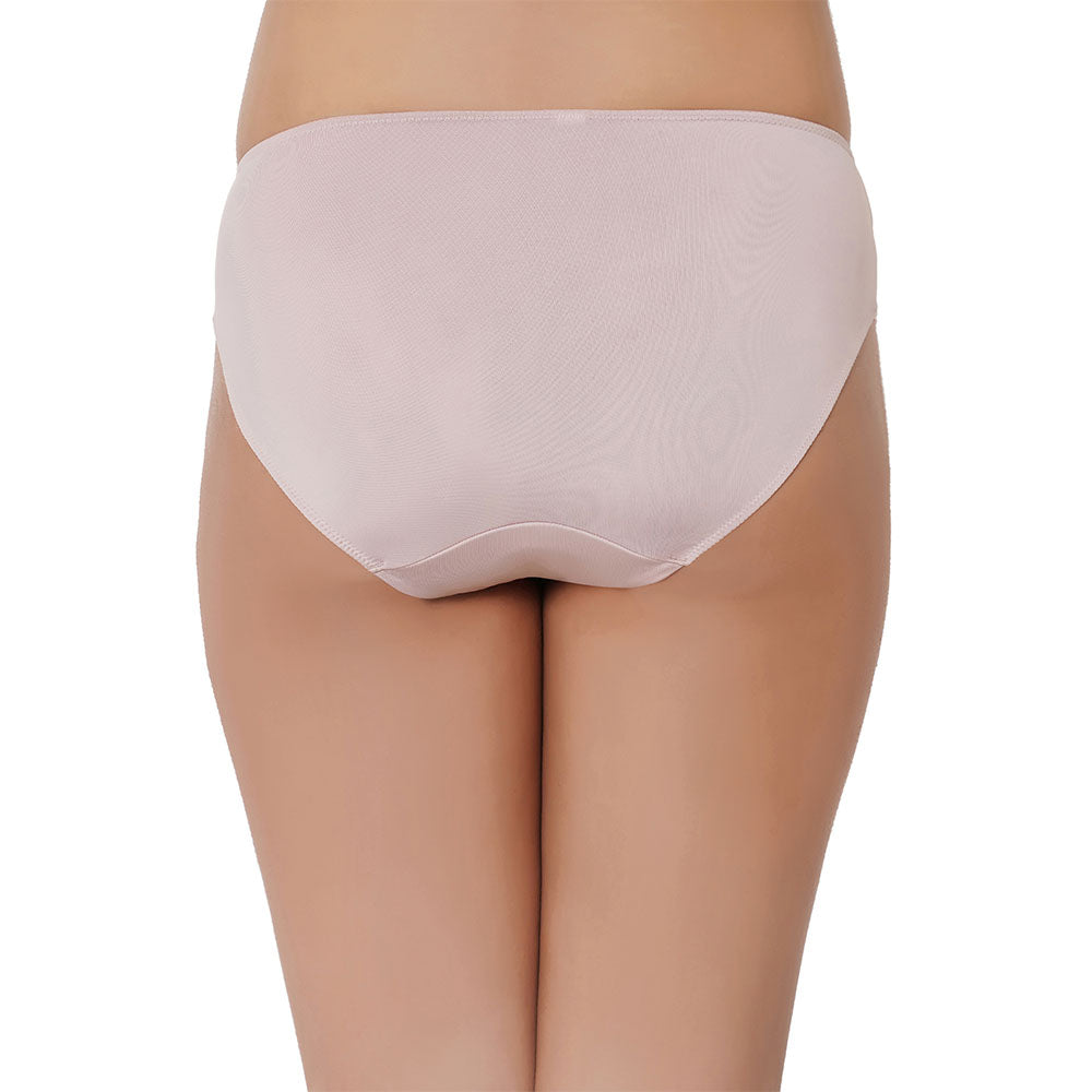 Aura Low Waist Medium Coverage Everyday Wear Hipster Panty - Beige
