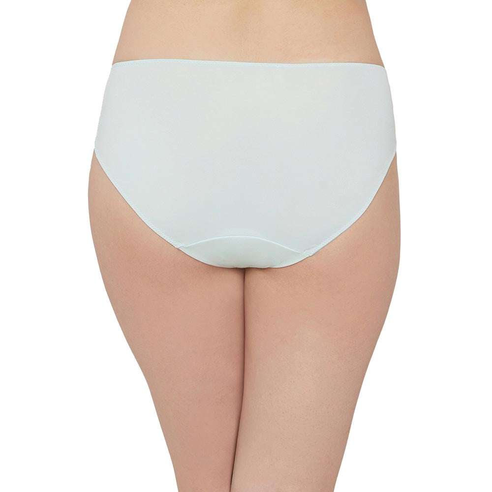 Aura Low Waist Medium Coverage Everyday Wear Hipster Panty - Mint Green
