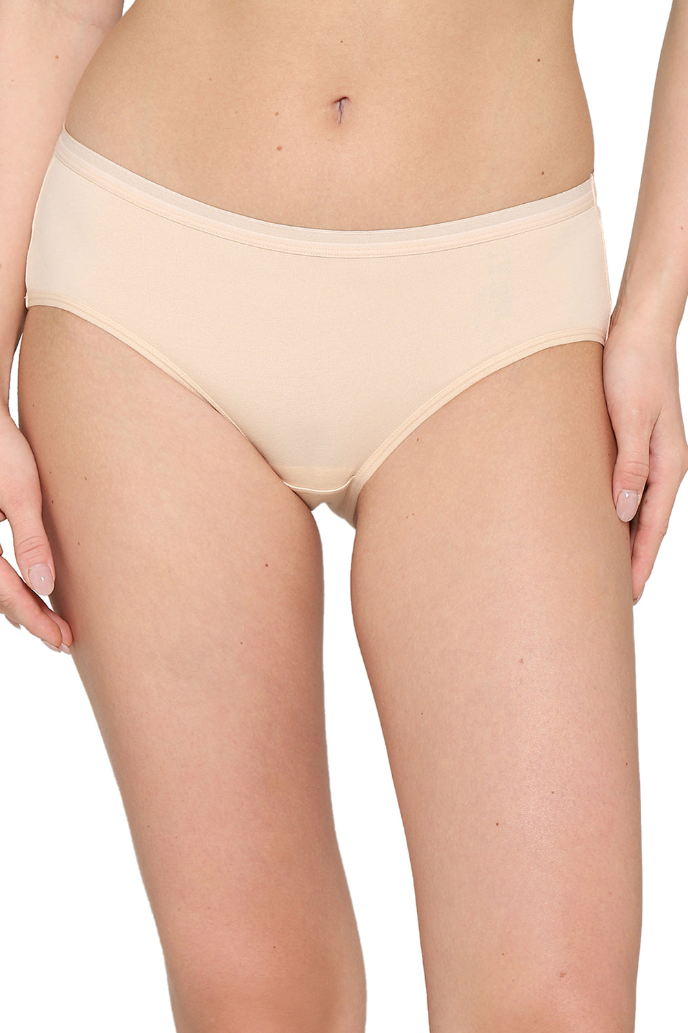 Cotton Mid Waist Medium Coverage Everyday Wear Pack of 3 Hipster Panty