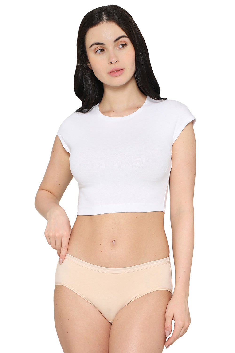 Cotton Mid Waist Medium Coverage Everyday Wear Pack of 3 Hipster Panty