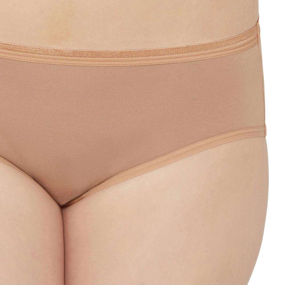 Cotton Mid Waist Medium Coverage Everyday Wear Pack of 3  Hipster Panty