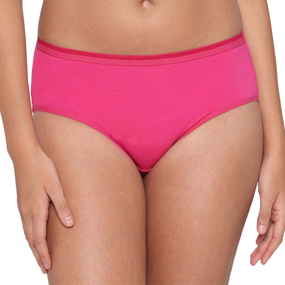 Cotton Mid Waist Medium Coverage Everyday Wear Pack of 3  Hipster Panty