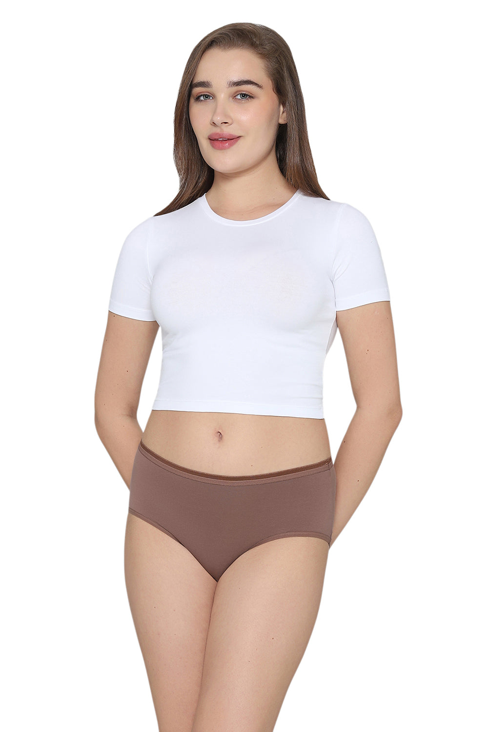 Cotton Mid Waist Medium Coverage Everyday Wear Pack of 3 Midi Panty