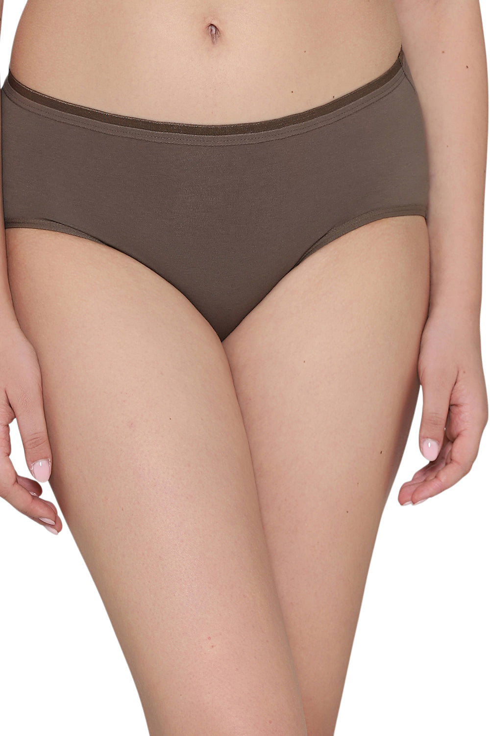 Cotton Mid Waist Medium Coverage Everyday Wear Pack of 3 Midi Panty