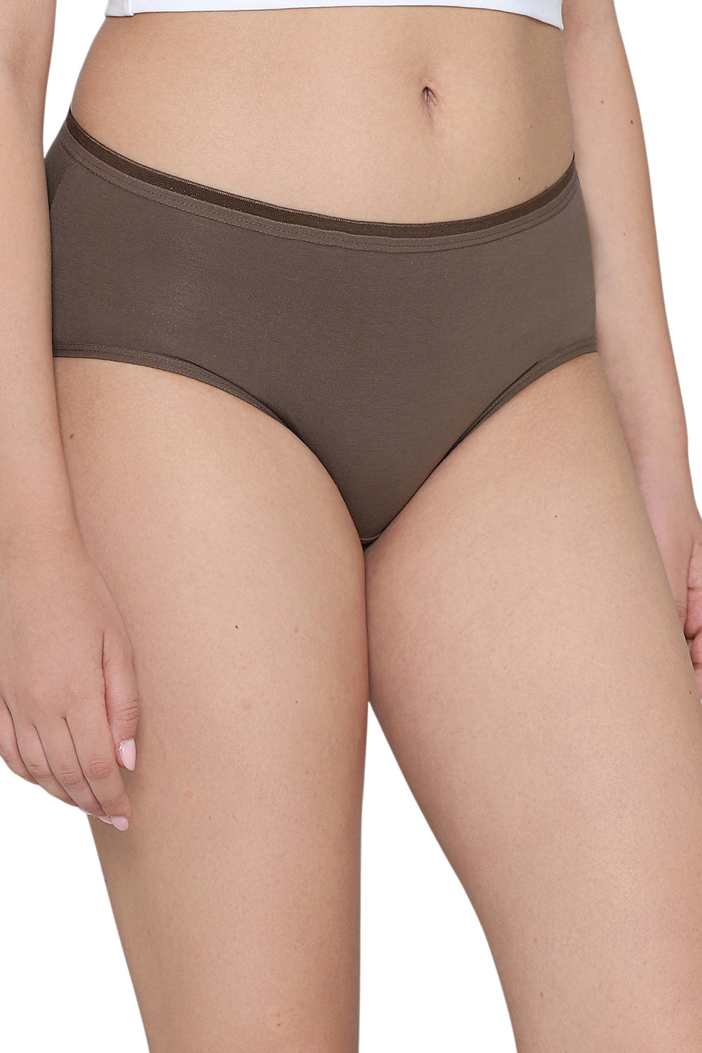 Cotton Mid Waist Medium Coverage Everyday Wear Pack of 3 Midi Panty